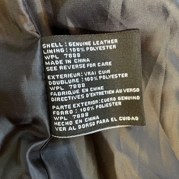 MICHAEL KORS Genuine Leather Moto Jacket Coat Tabbed Collar Y2K Boho Streetware - Picture 12 of 16